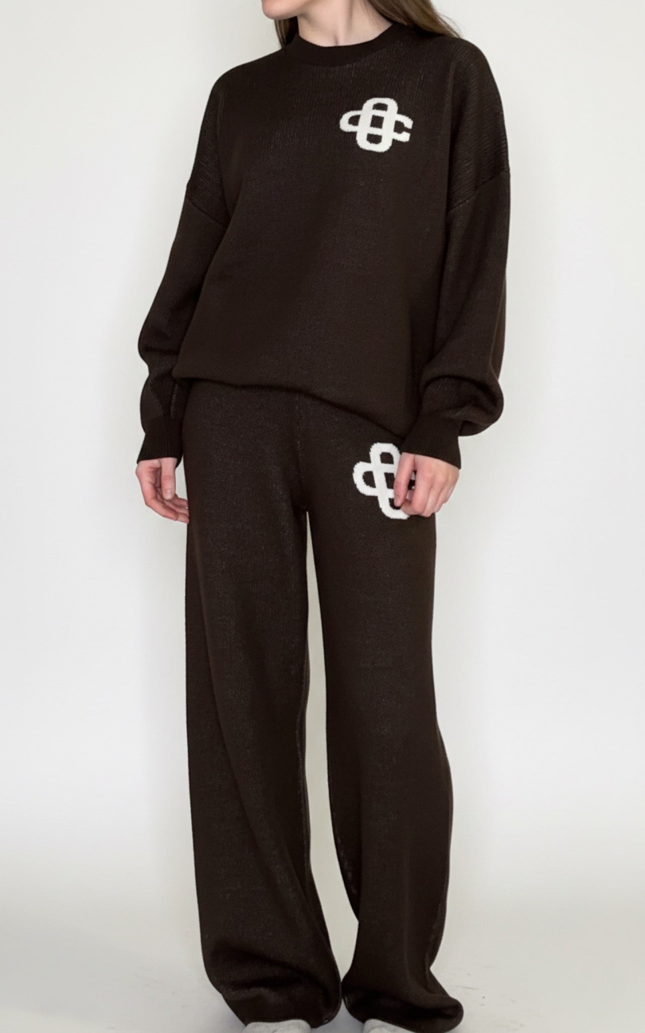 Brown Knit Co-ord Set