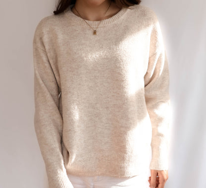Stone Crew Neck Knit Jumper